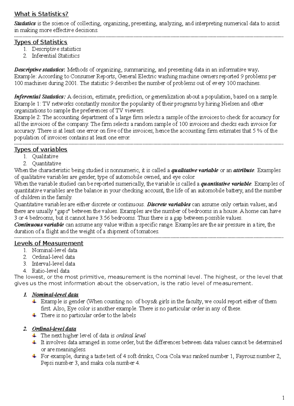 Ch2-1 - statistical problems - Chapter 2 Describing Data: Frequency ...
