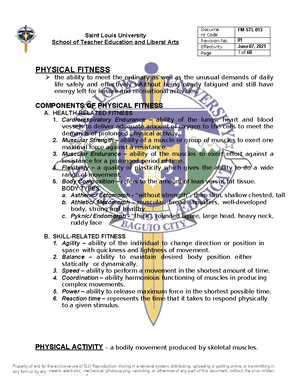 Muscular System - notes - PHYSICAL ACTIVITY TOWARDS HEALTH AND FITNESS ...
