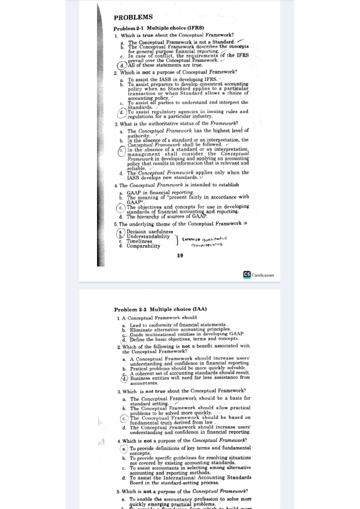 CFAS 101 Chapter 5 Reviewer: Key Concepts and MCQ Practice - Studocu