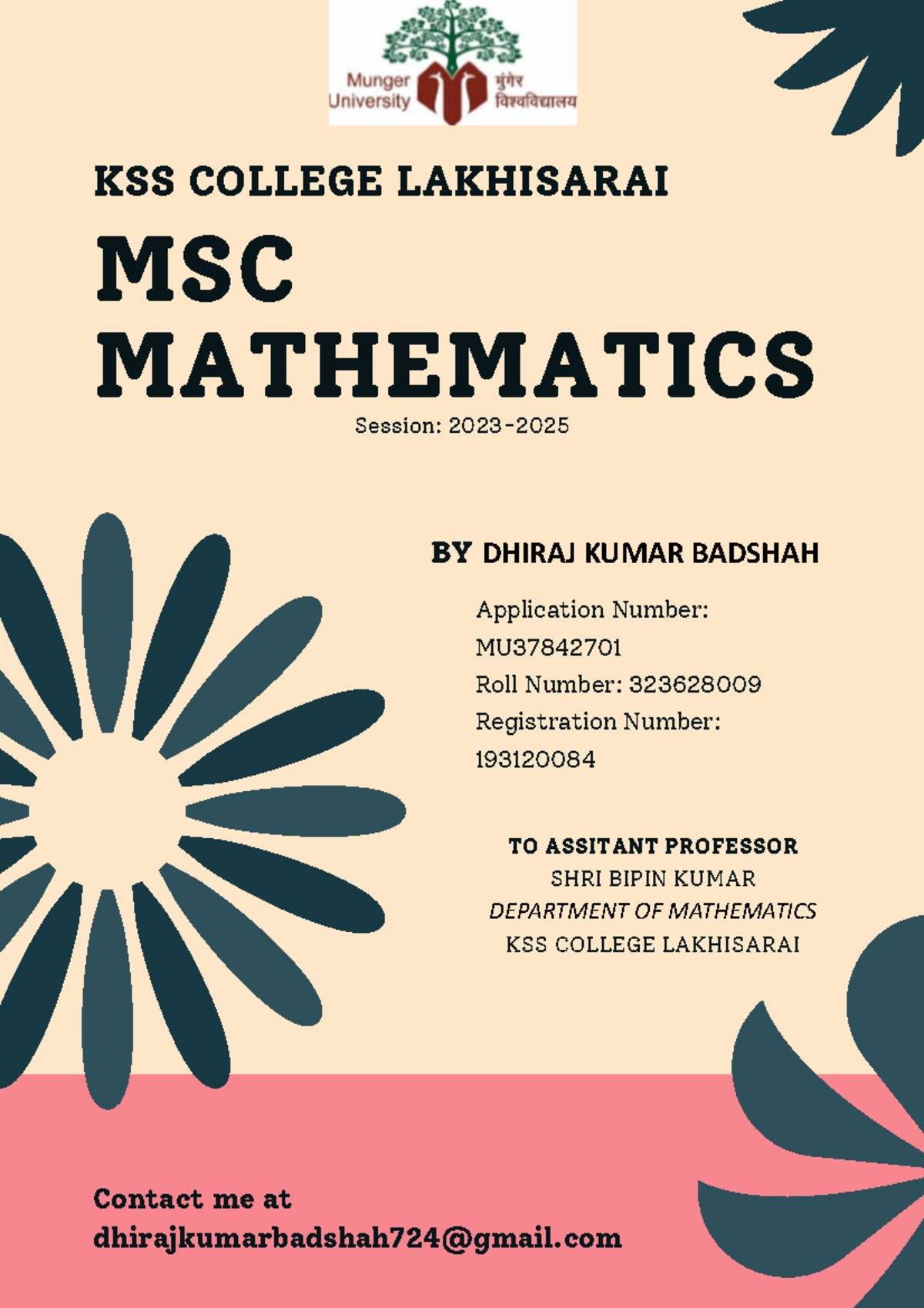 MSc Mathematics IV Sem Assignment: Fuzzy Sets & Applications - Studocu