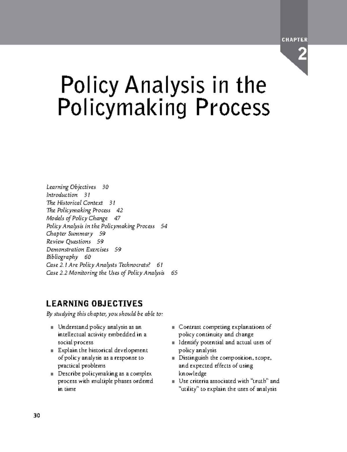Public Policy Analysis: Chapter on Policymaking Process (Dunn, 6th Ed ...