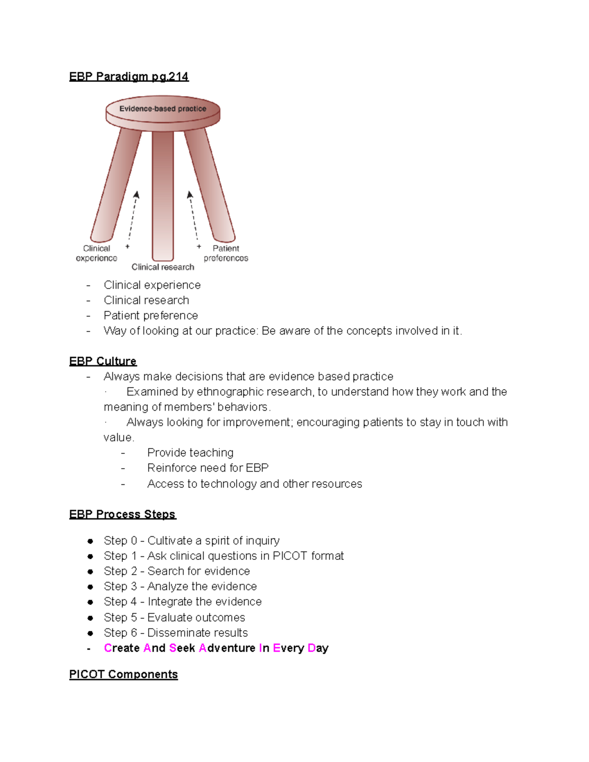 EBP 101 - Research Exam Guide & Key Concepts Review - Studocu