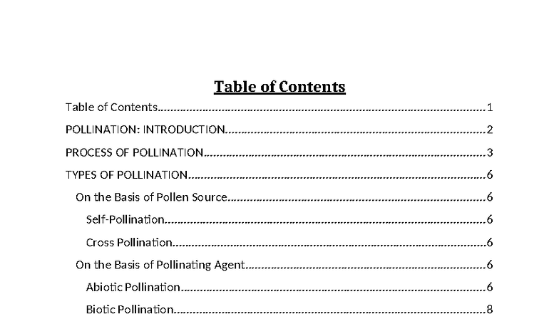 Pollination Mechanisms and Types: A Comprehensive Study (BIO101) - Studocu