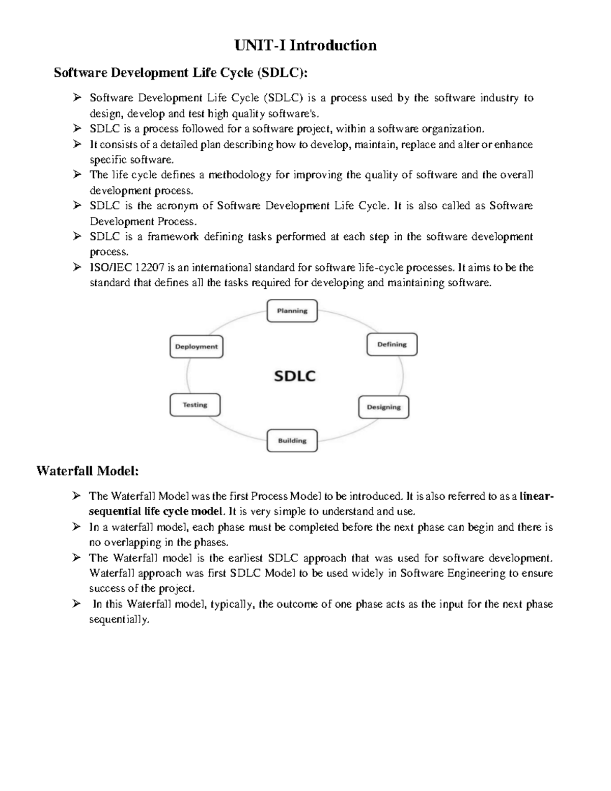 OOAD Course Notes: Software Development Models and Methodologies - Studocu