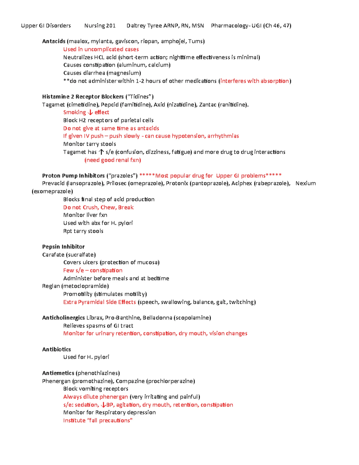 GIGU Exam 1 - GI/GU: Comprehensive Study of Upper GI Disorders - Studocu