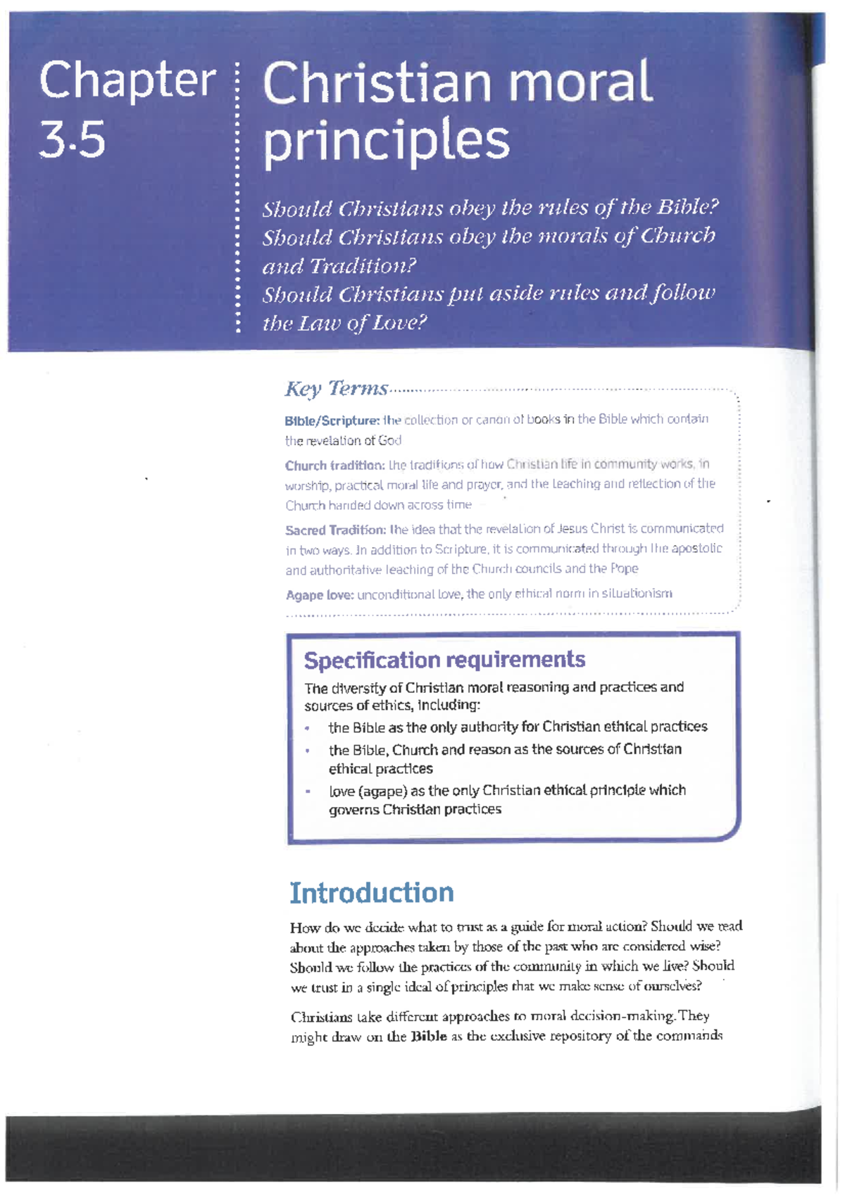Chapter 3.5: Christian Moral Principles - Exploring Biblical Ethics and ...