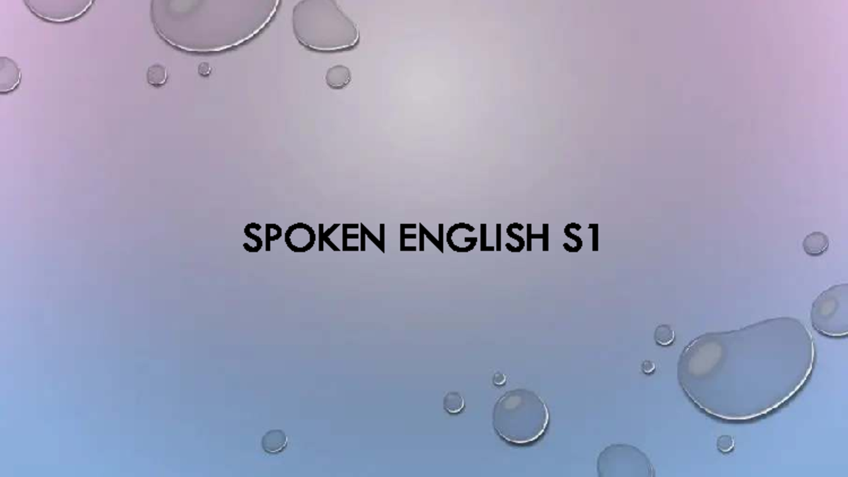 SPOKEN ENGLISH S1: Phonetics and Sound Articulation Guide - Studocu
