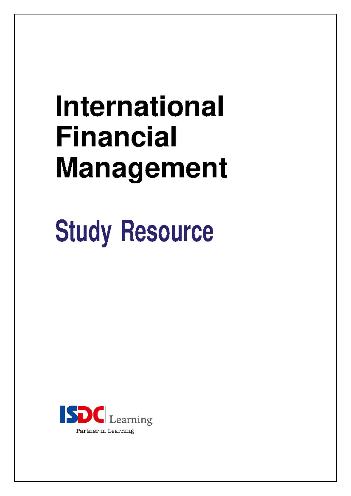 International Financial Management (IFM) - Comprehensive Study Guide ...