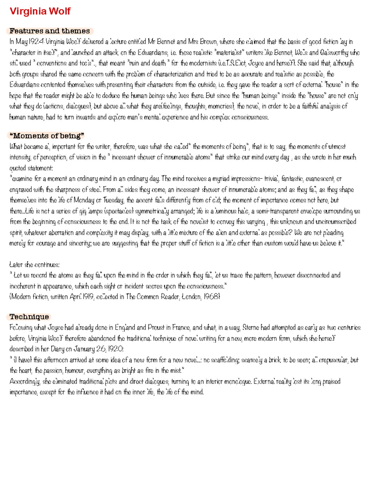 Virginia Woolf's Modernist Techniques: Themes & Structure Analysis ...