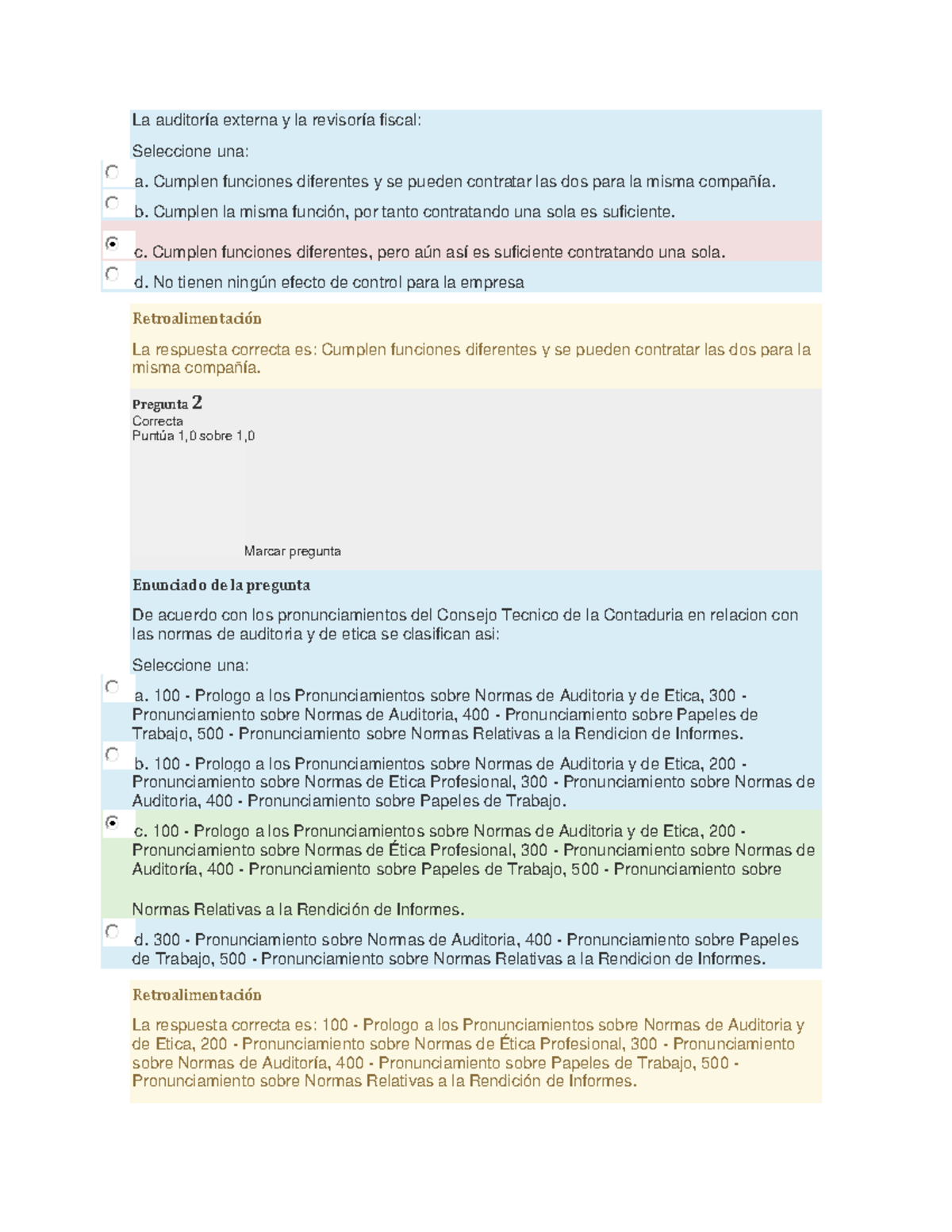 Parcial Audit 2 - Apuntes 2 - La auditoría externa y la revisoría ...