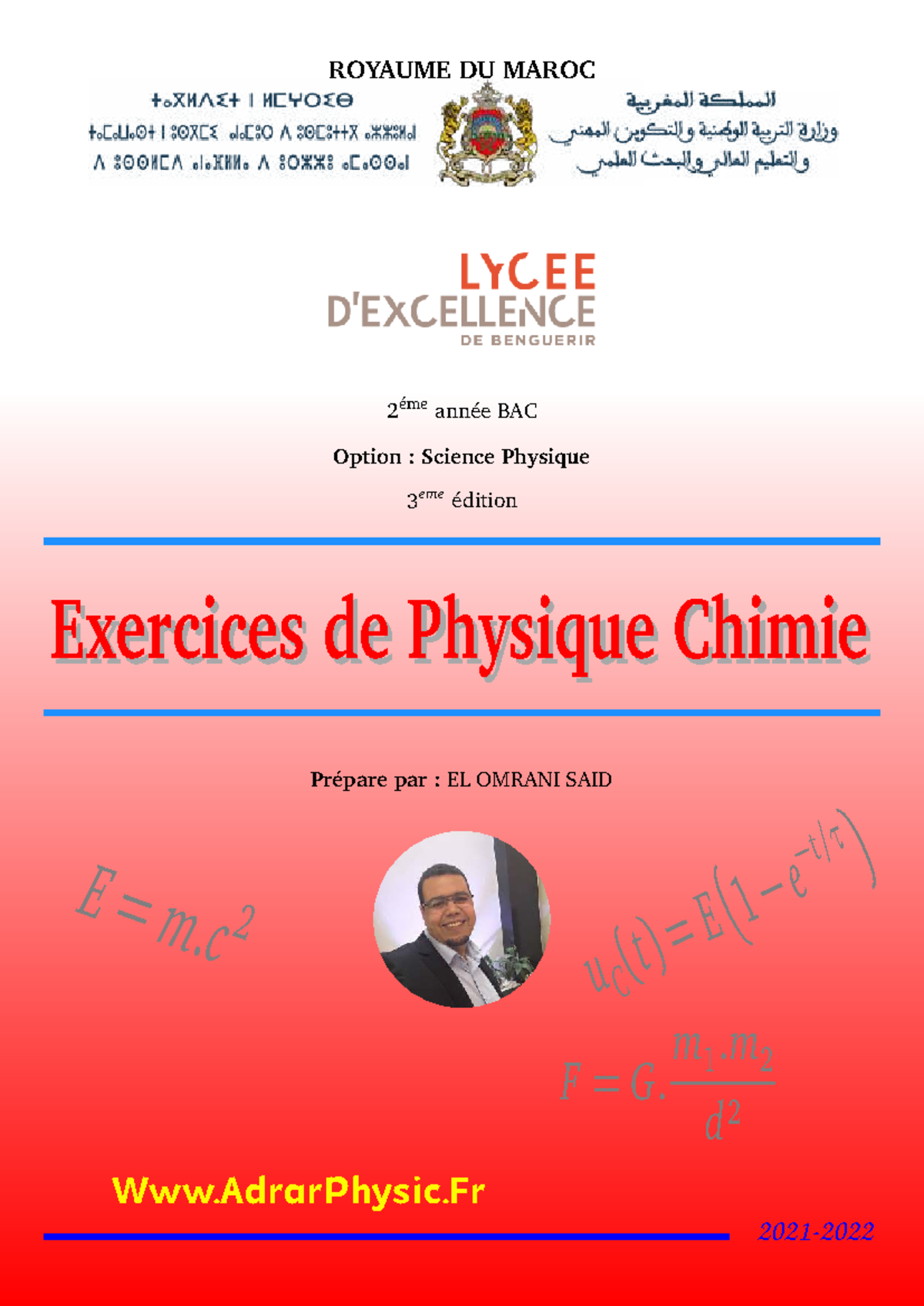 Exercices de Physique-Chimie pour le 2ème Bac - Option Science Physique ...