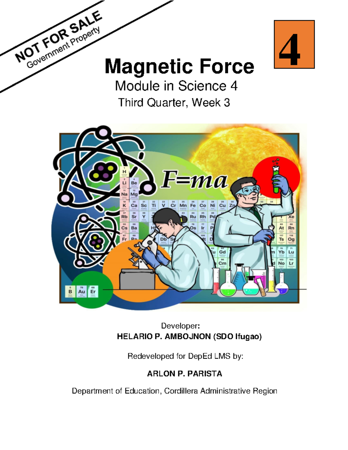 Science 4 q3 W3 Magnetic Force - Magnetic Force Module in Science 4 ...
