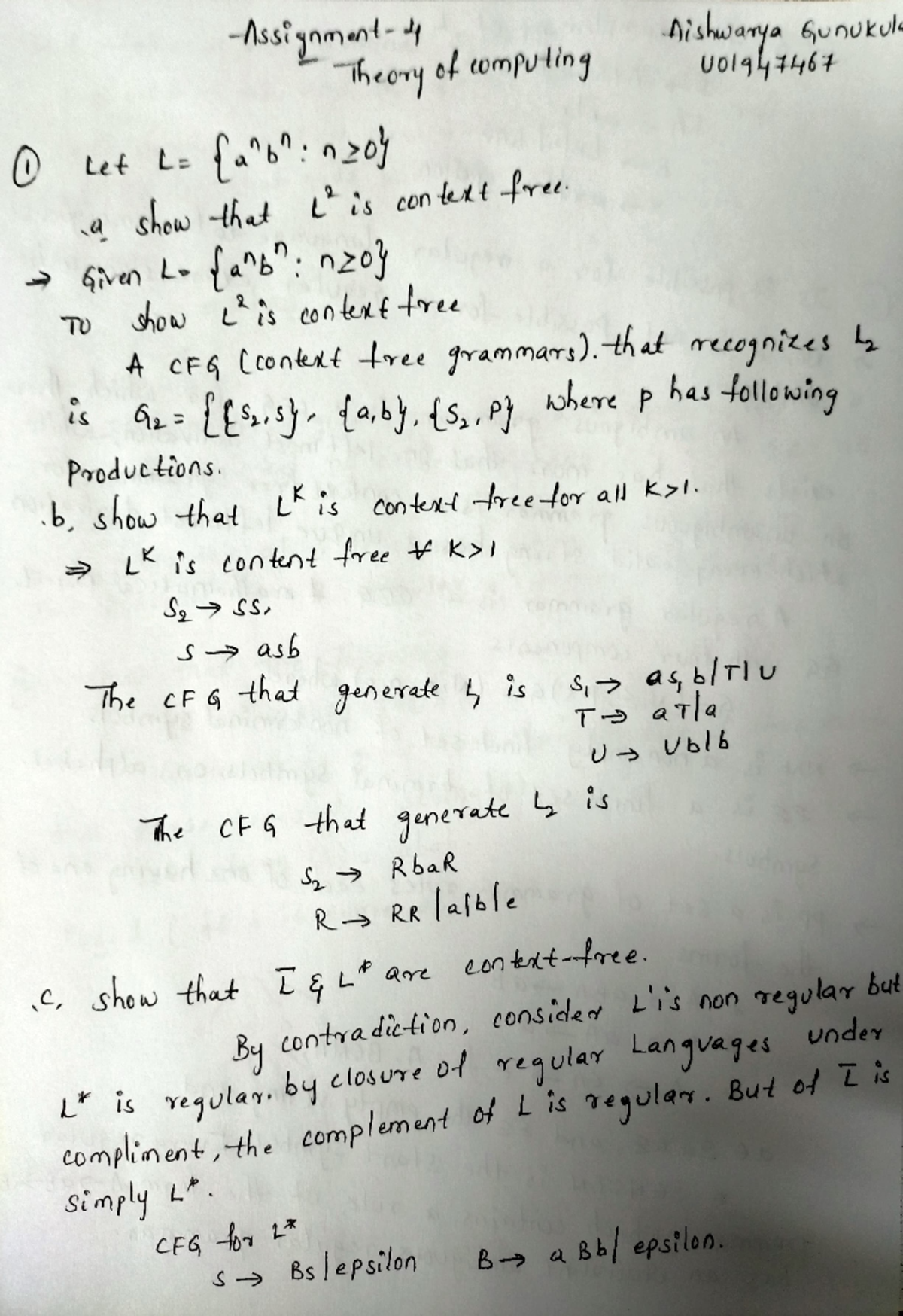 Toc assignment 4 - Technology -Assiynmanl- Ai shuwanya 6unukule Theovy ...