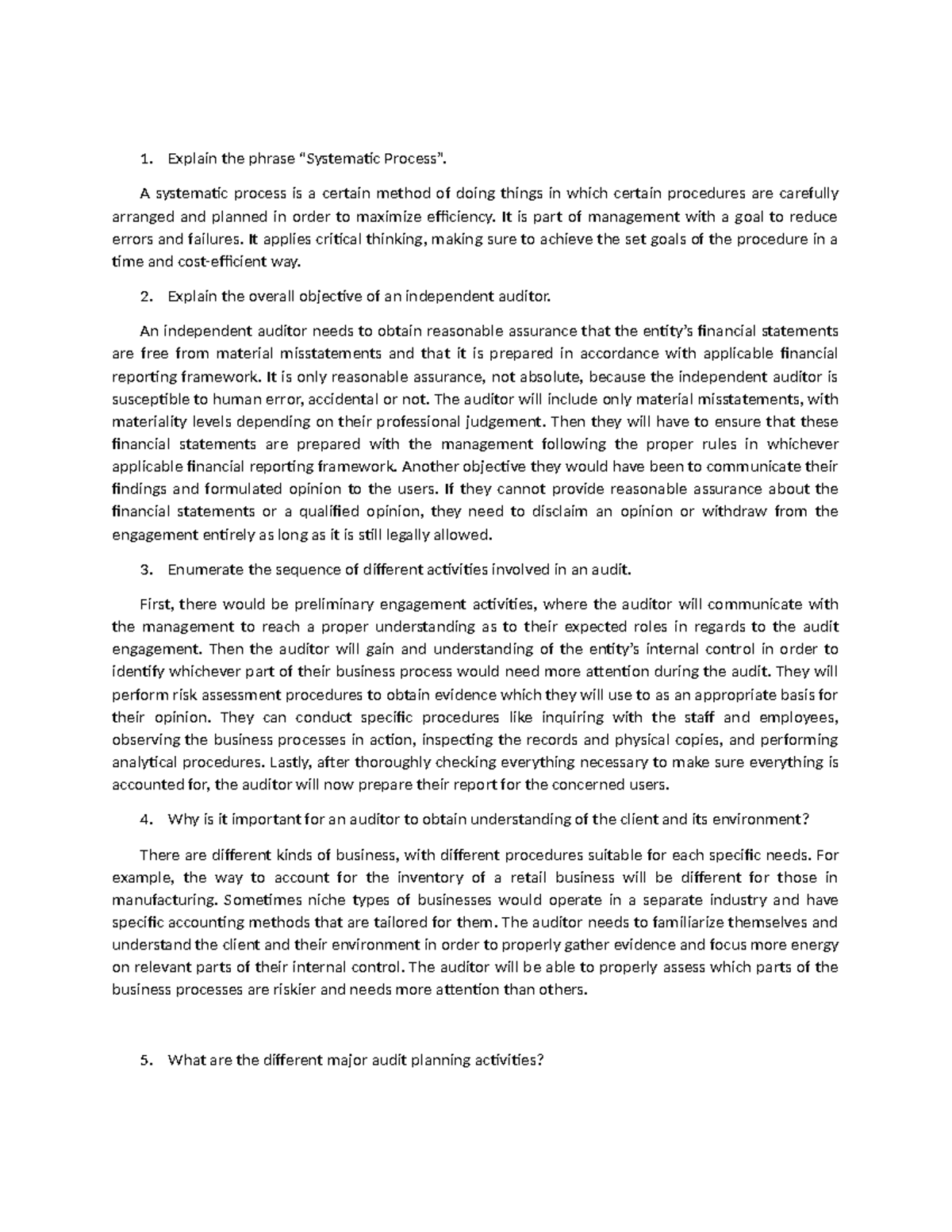 ACCT 301 - Lecture Notes: Understanding Auditing Processes and ...
