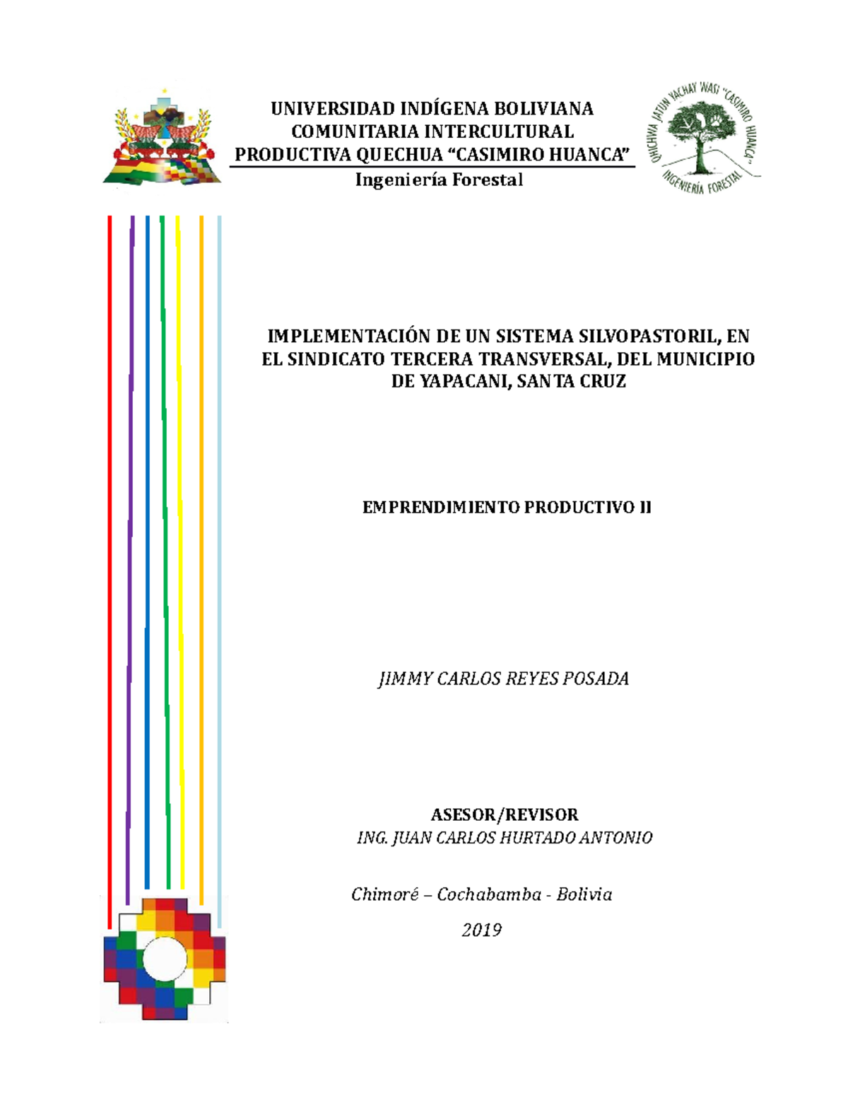 Implementación del Sistema Silvopastoril en Yapacani - Ing. Forestal - Document Preview