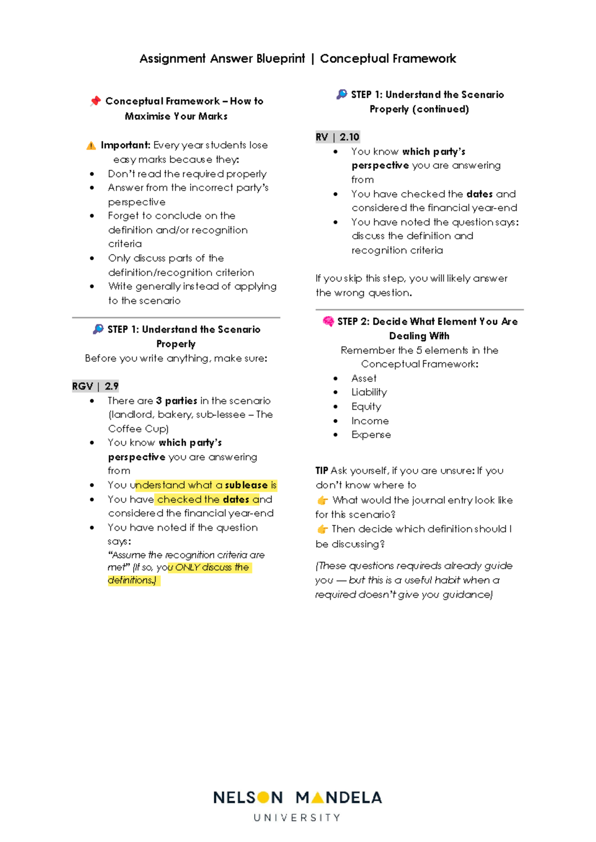Assignment Answer Blueprint: Maximizing Marks in CF RGV 2.9 - Studocu