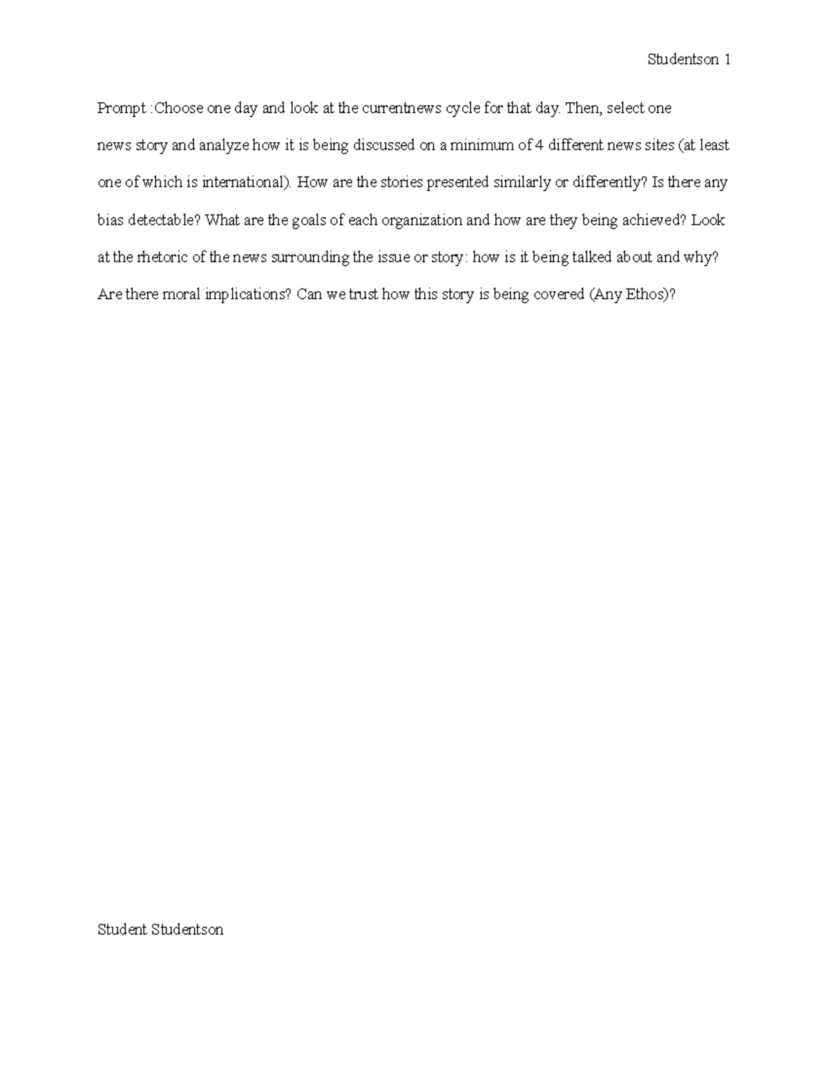 English 2: Logic and Composition - Sample Final Paper Analysis - Studocu