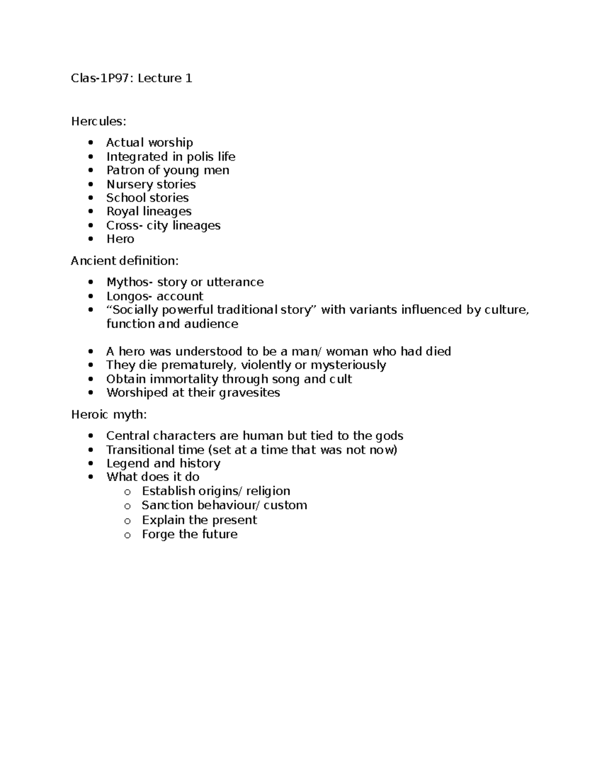Lec 1 - lecture 1 guided notes - Clas-1P97: Lecture 1 Hercules: Actual ...