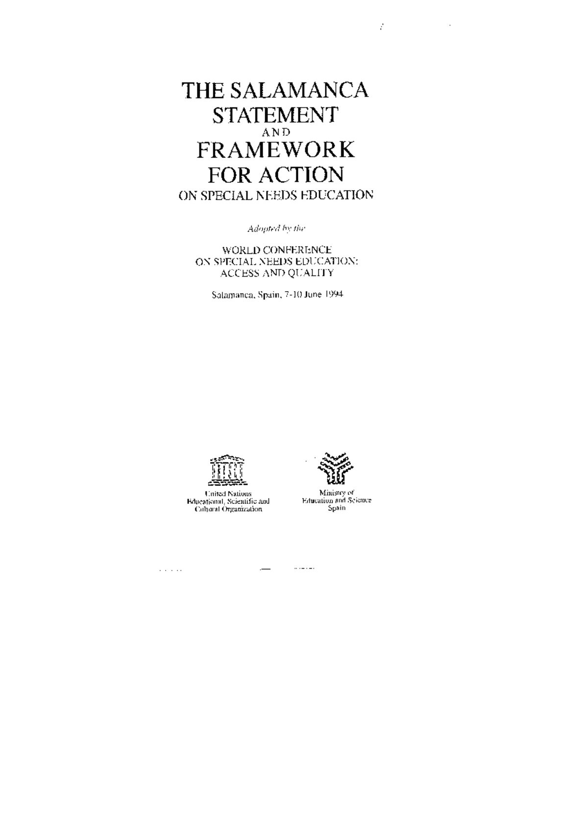 Education White Paper 6: Building an Inclusive Education System - Studocu