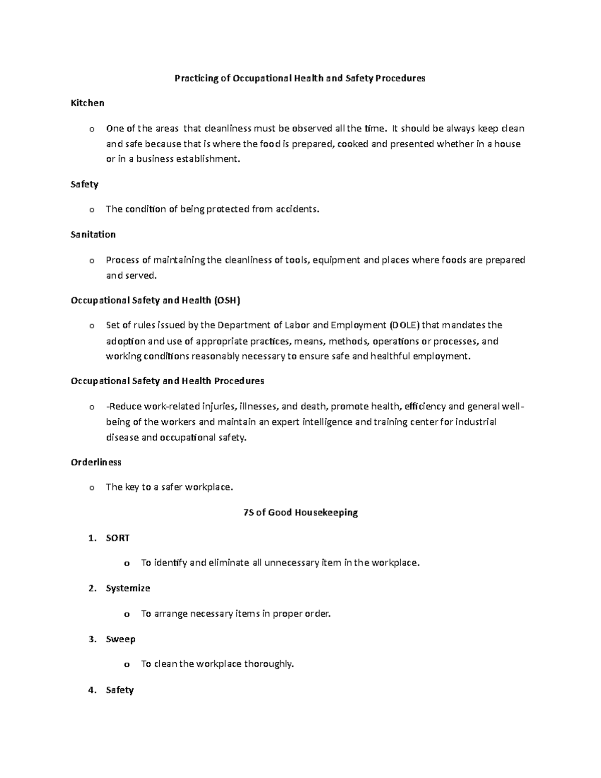 Occupational Health & Safety Procedures: Essential Guidelines for ...