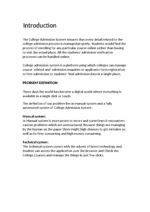 Synopsis - Summary Mini Project/Internship ** - E-LEARNING MANAGEMENTS ...