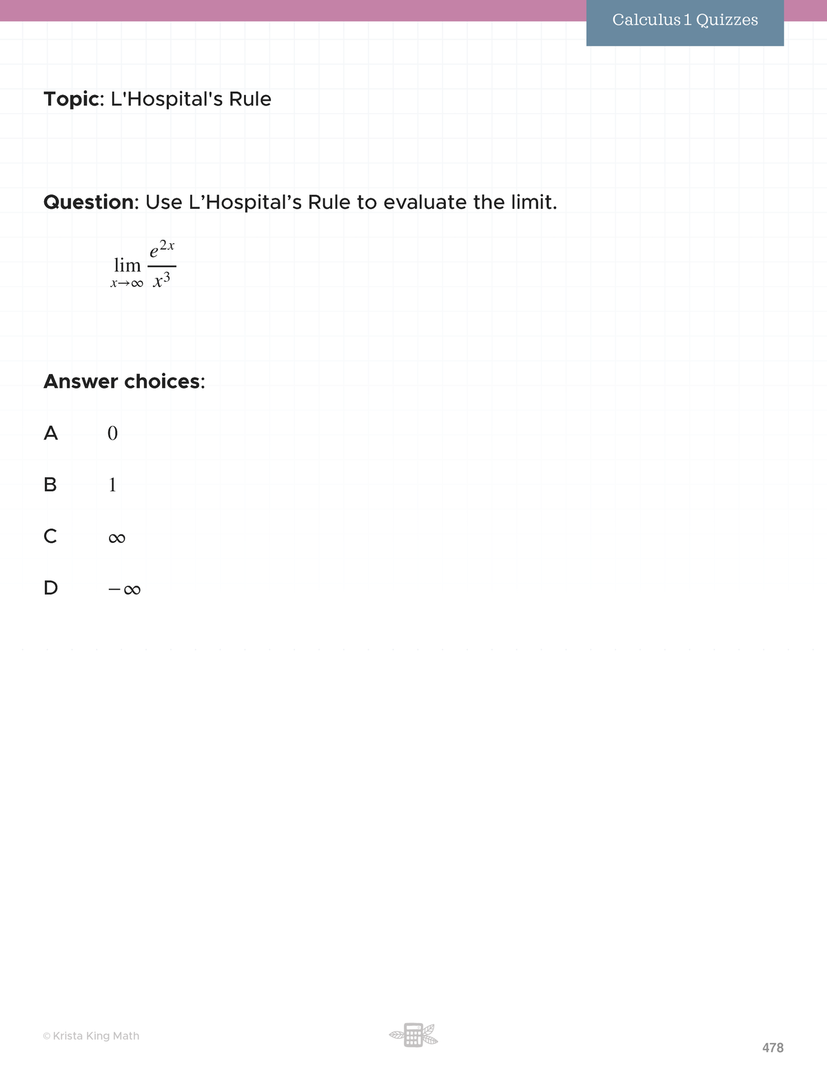 L'Hospital's+rule - asxdcfvbnm - Topic: L'Hospital's Rule Question: Use ...