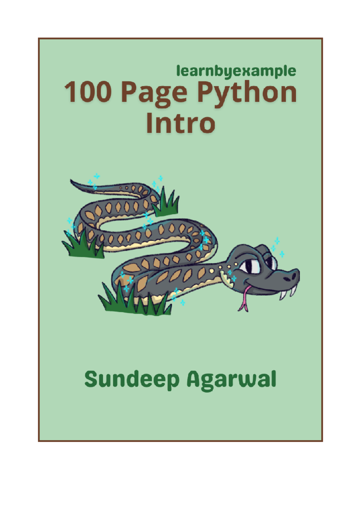 100 Page Python Intro - I have the copy right - Table of contents ...