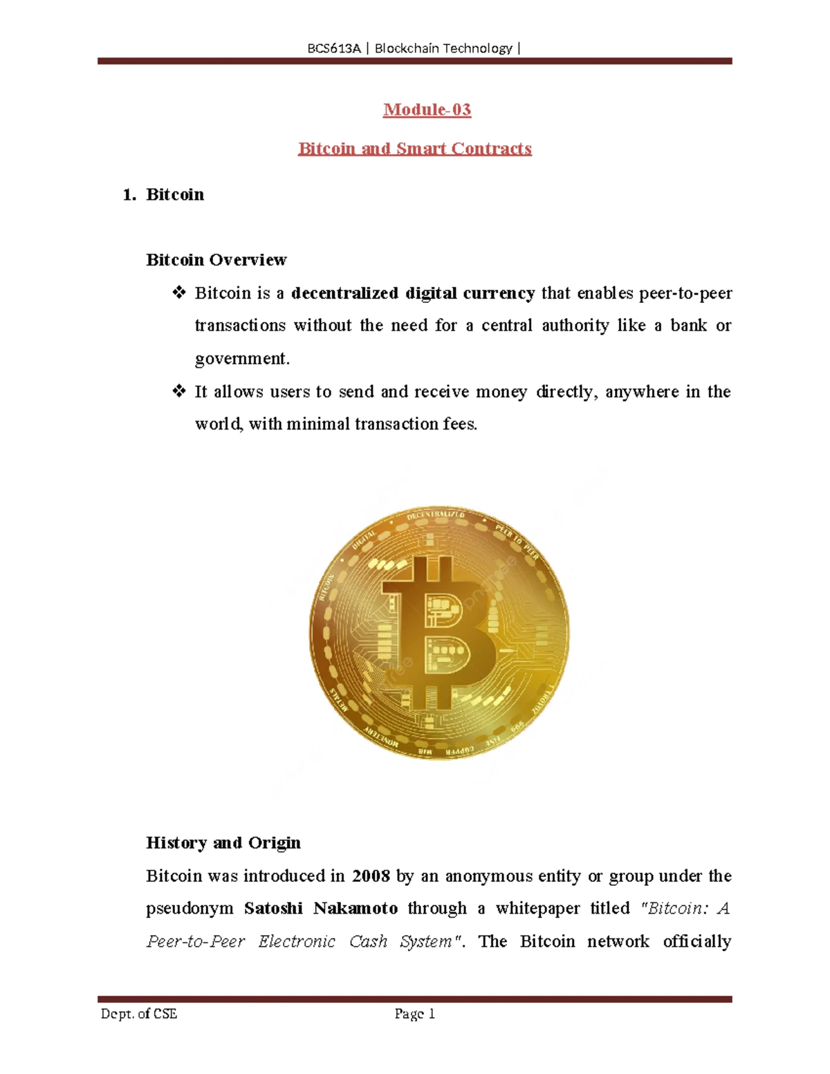 BCS613A Final Exam Notes: Decentralization in Blockchain Technology ...