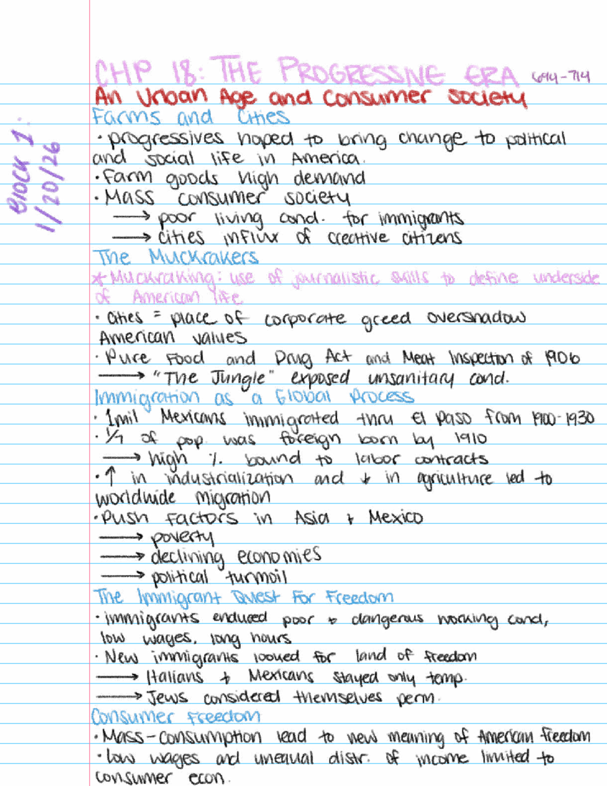 CHP 18: The Progressive Era - Urban Change & Consumer Society - Studocu