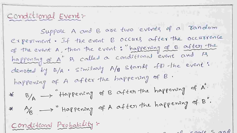 Probability 2b - Conditional Events and Their Relationships - Studocu
