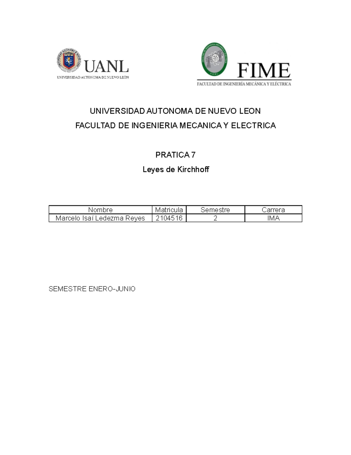 LBFS3 Practica 7 - Fisica III - UNIVERSIDAD AUTONOMA DE NUEVO LEON ...