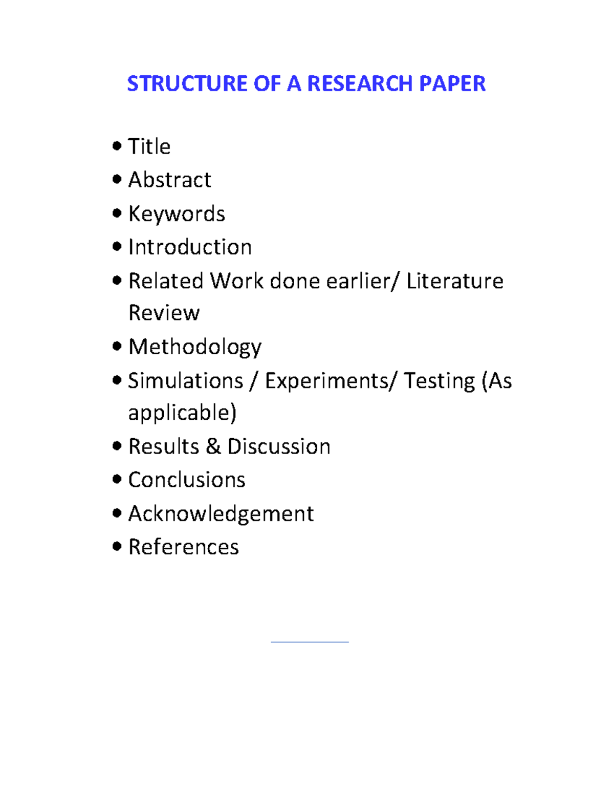 Structure OF A Research Paper - Computer Science SL - STRUCTURE OF A ...