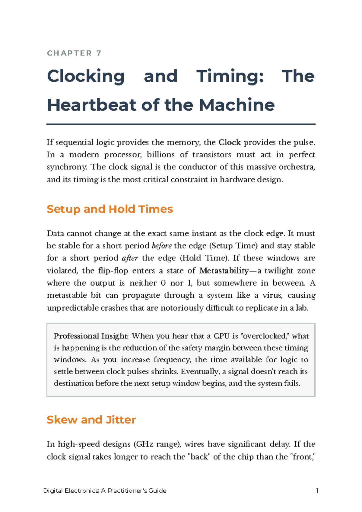 CHAPTER 7: Clocking & Timing in Digital Electronics (DE 101) - Studocu