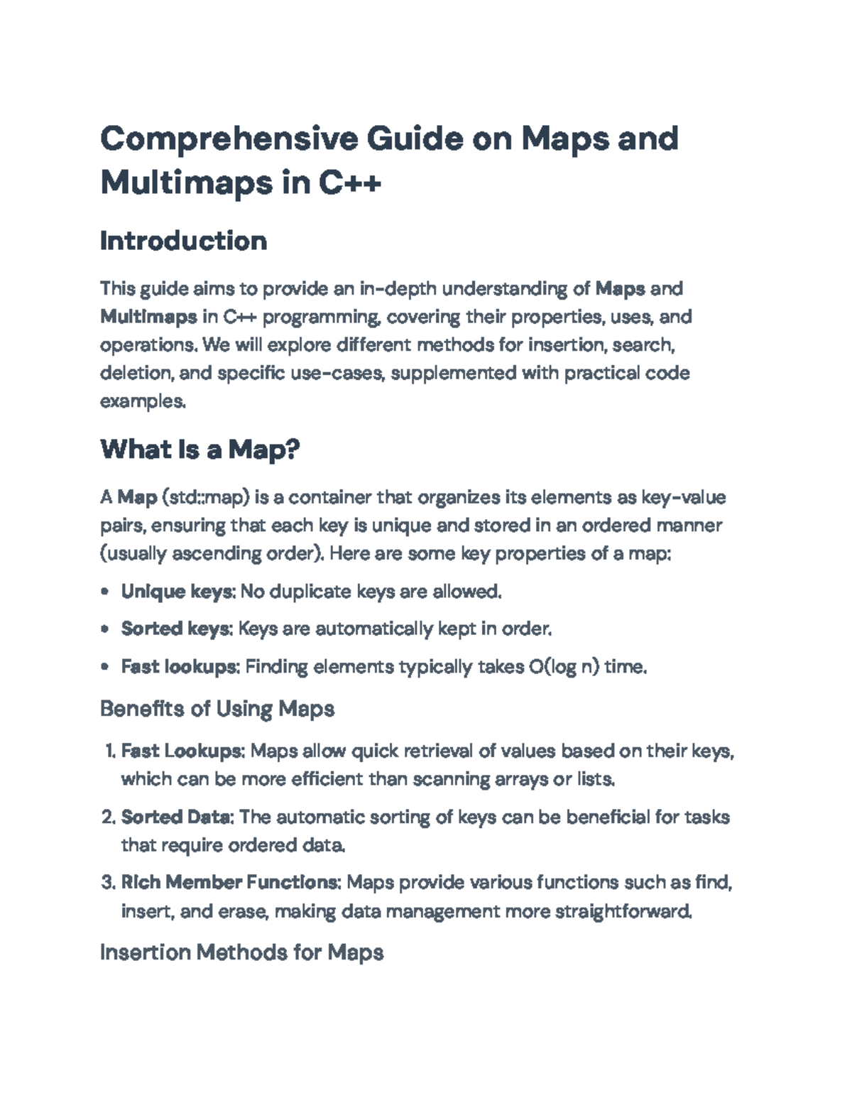C++ Maps and Multimaps: A Comprehensive Guide on Usage and Operations ...
