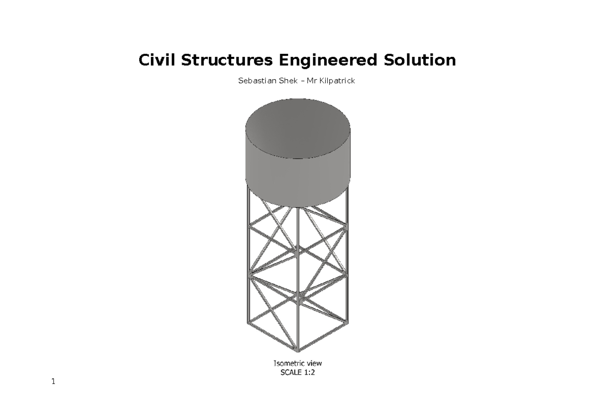 Civil Structures Engineering Solution: Truss Tower Design for SC1:1 ...