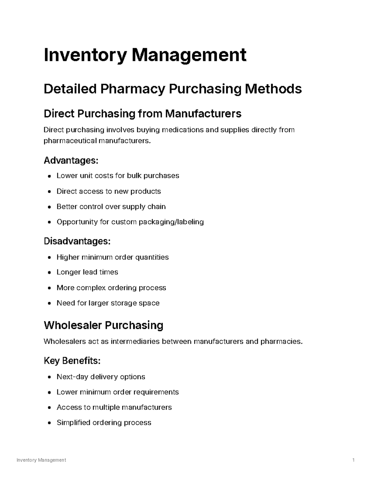 Comprehensive Guide to Pharmacy Inventory Management Techniques (PHAR ...