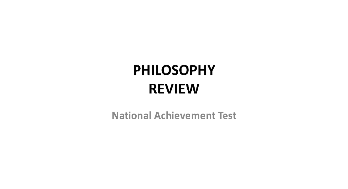 PHIL-230 Midterm Review: Key Concepts in Philosophy - Studocu