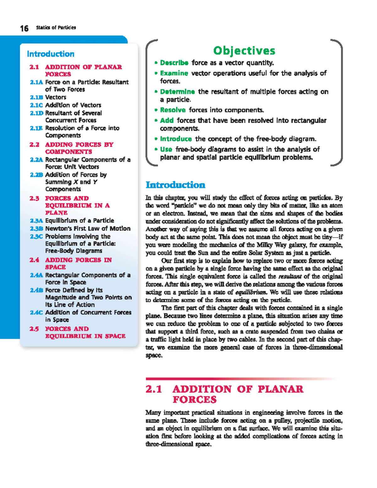Chapter on Forces and Equilibrium in Engineering Mechanics - Studocu