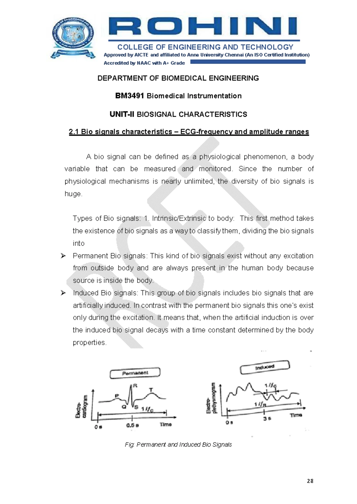 19MDE401 - Medical Instrumentation Unit Notes IV & V - Studocu