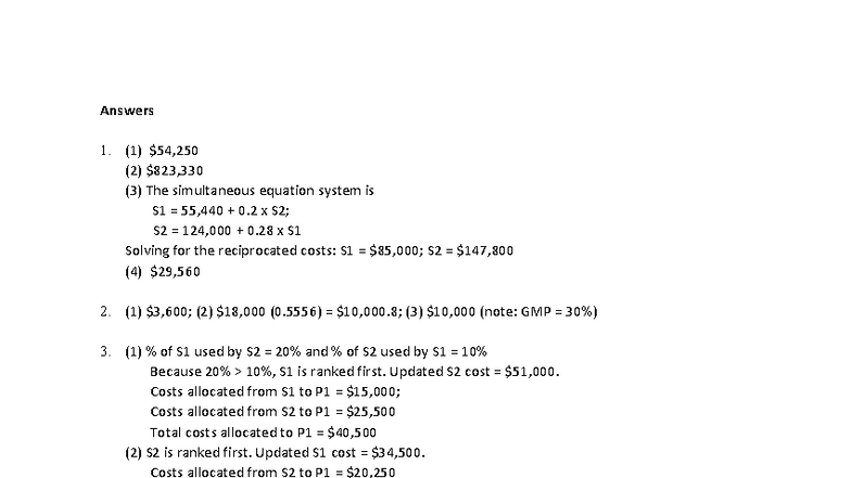 Solution to Review - Exam 2 (Course Code: S1) - Studocu