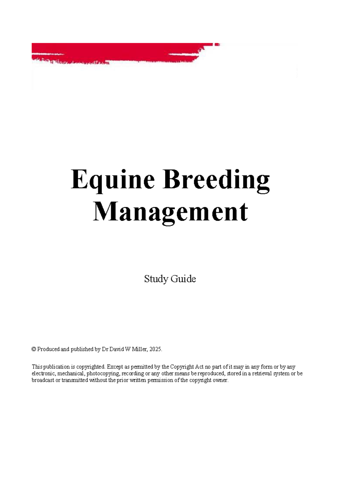Equine Breeding Management 2021 - Equine Breeding Management Study ...
