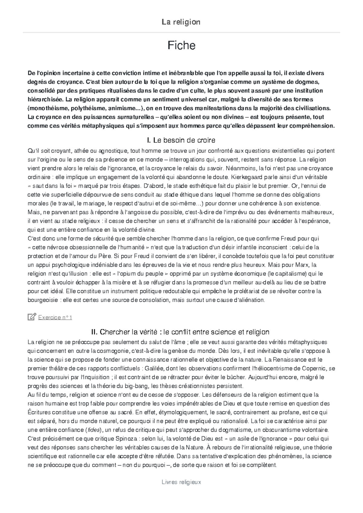 Philosophie de la Religion : Croyance, Science et Existence de Dieu ...