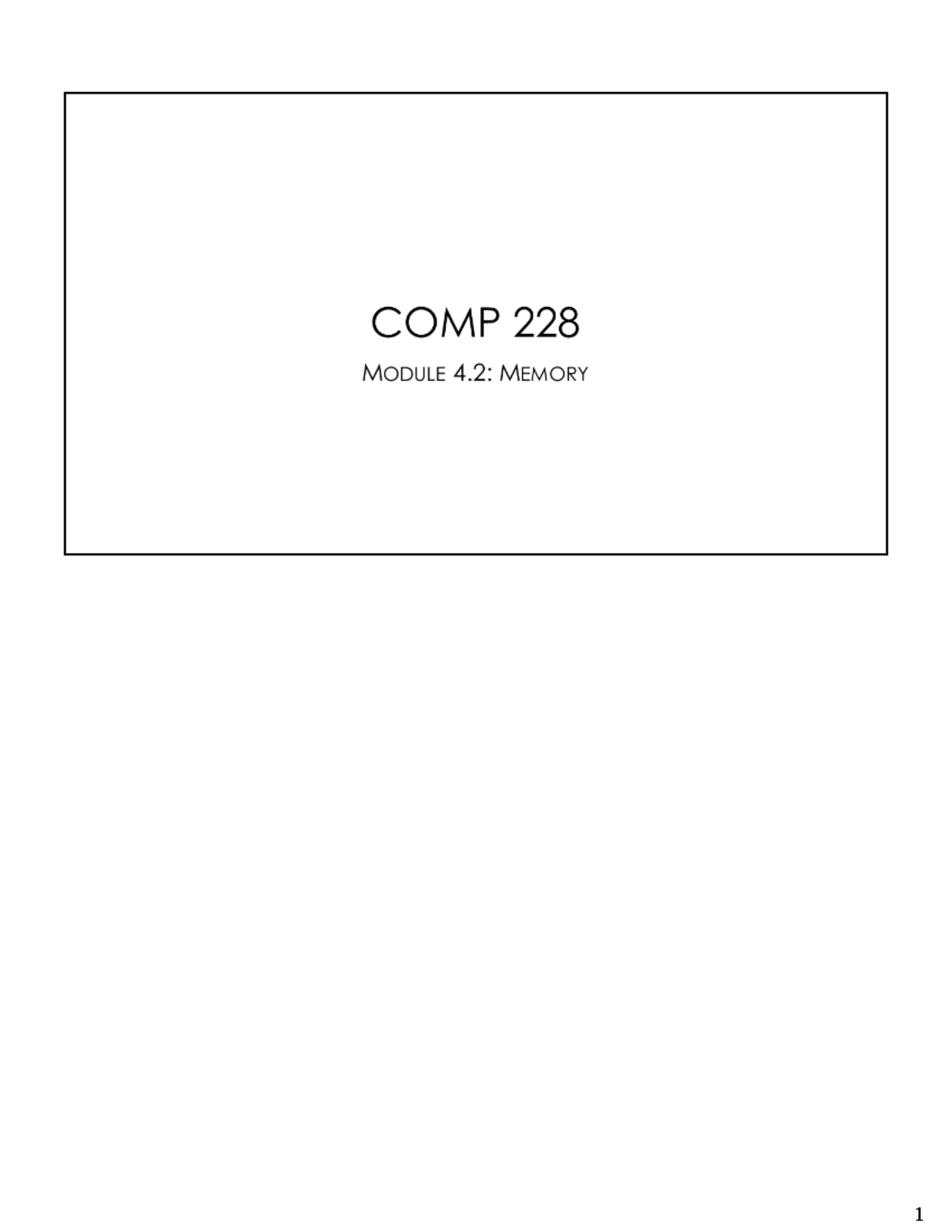 Module 4.2 printable - Todd Eavis COMP-228 Lecture Notes - COMP 228 ...