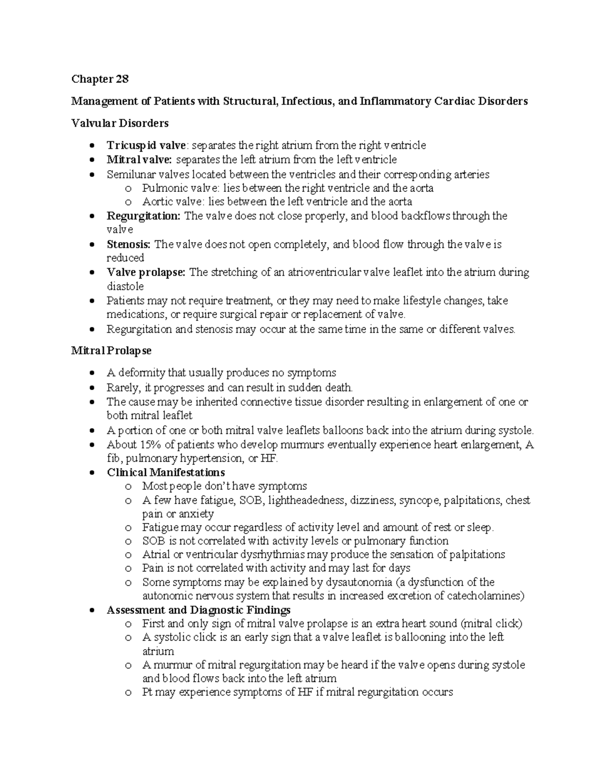 Chapter 28 Management of Patients With Structural, Infectious, and ...