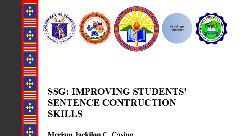 Action Research Proposal SSG: Enhancing Sentence Construction Skills ...