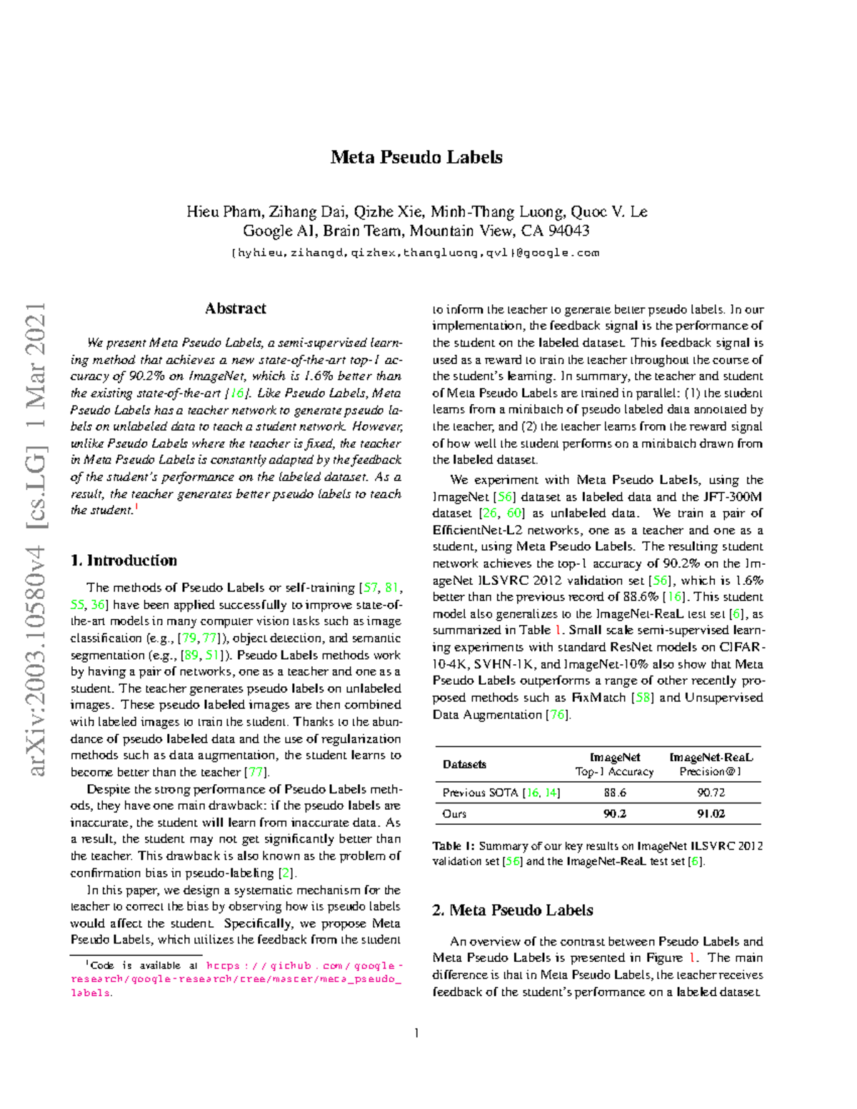Meta Pseudo Labels: Enhancing Learning with Adaptive Teacher-Student ...