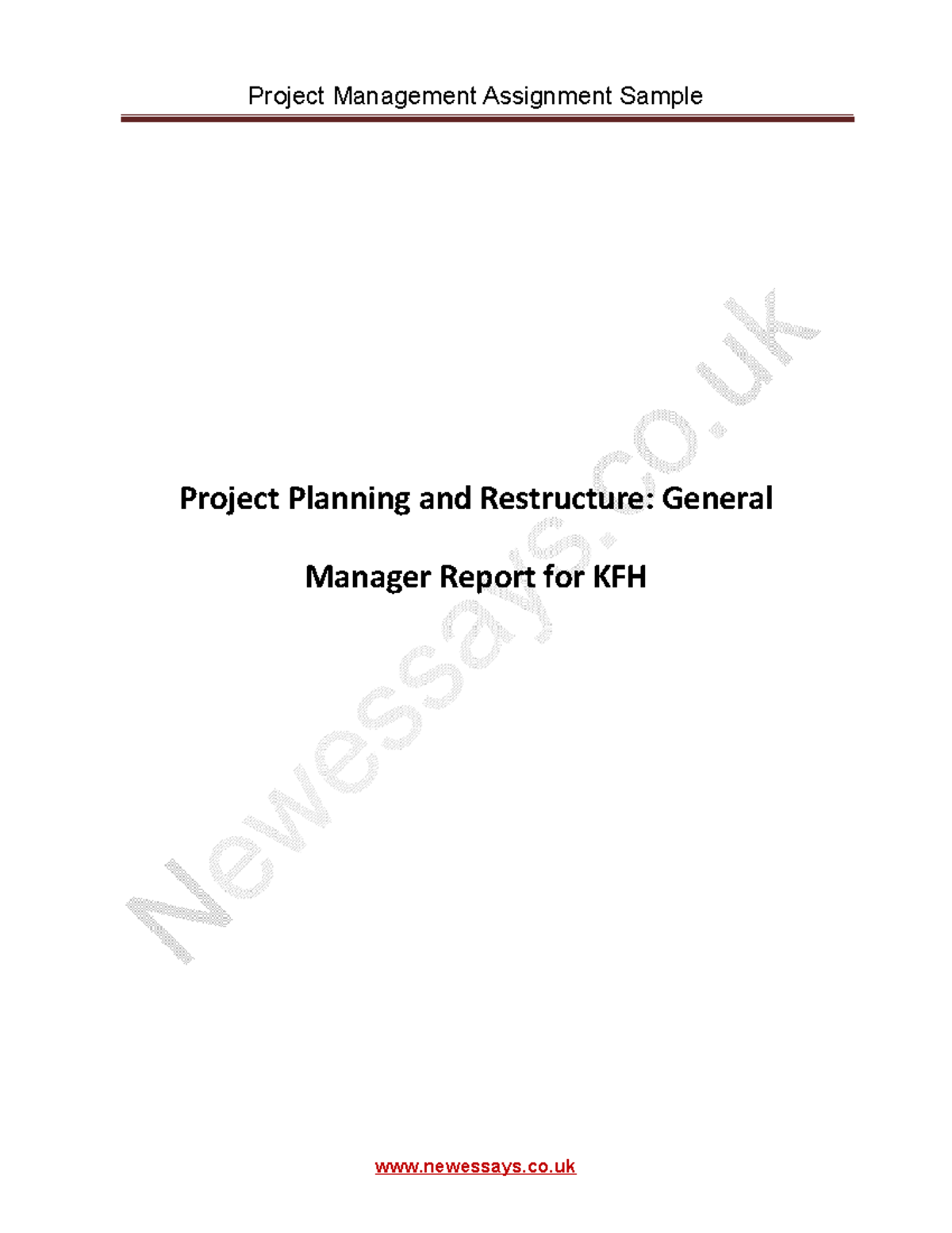 415975392 Project Management Assignment Sample docx - newessays.co ...