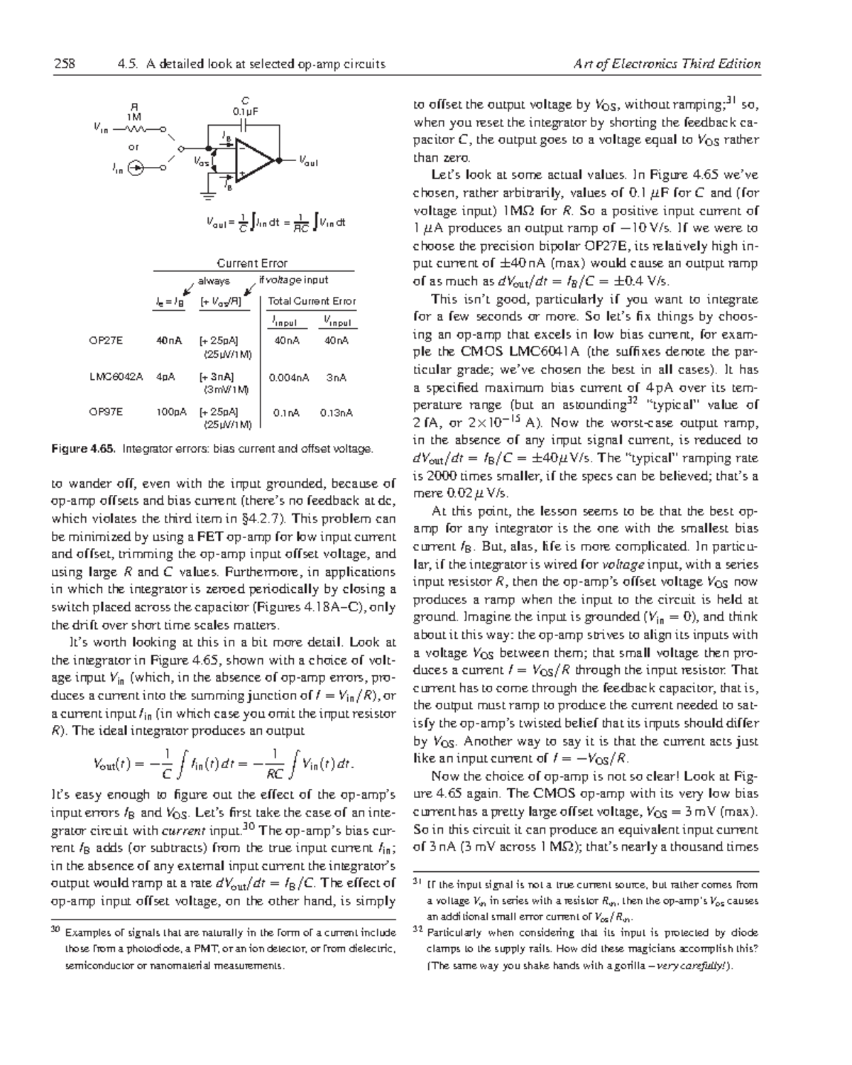 258 4.5. Analysis of Integrator Circuit Errors and Bias Current - Studocu