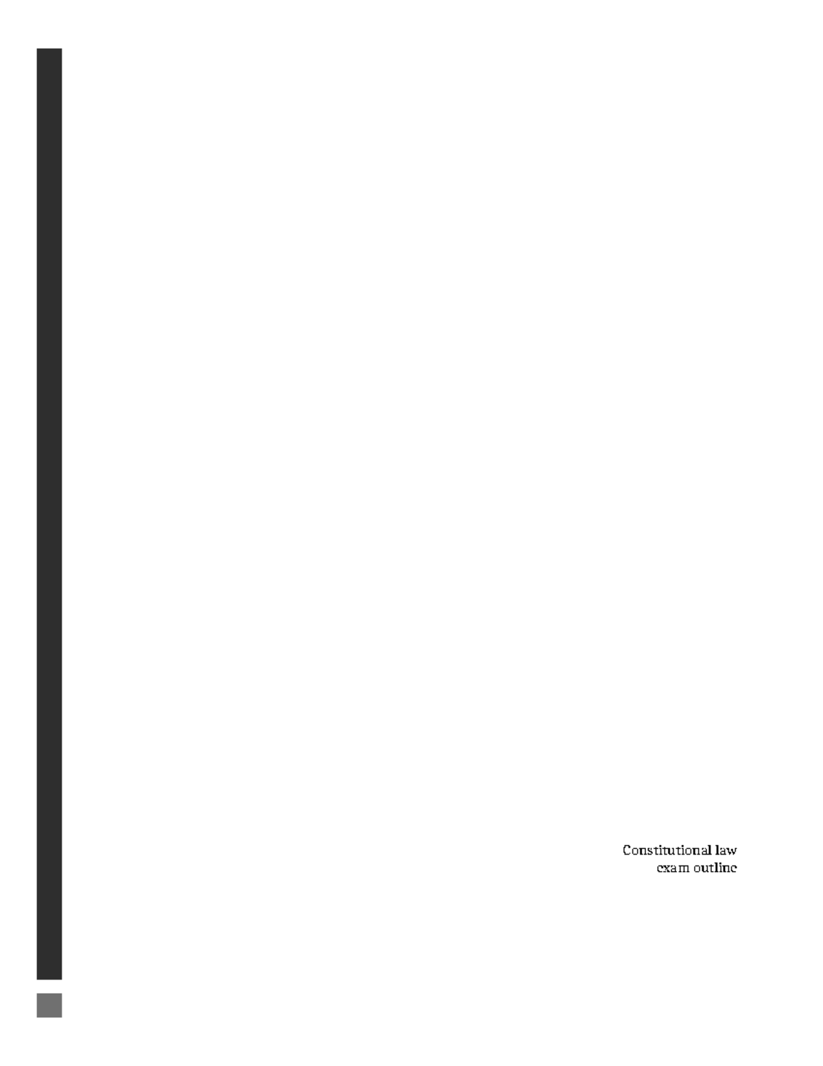 Constitutional Law 1 Exam Outline 2025 Sem 1 - Studocu