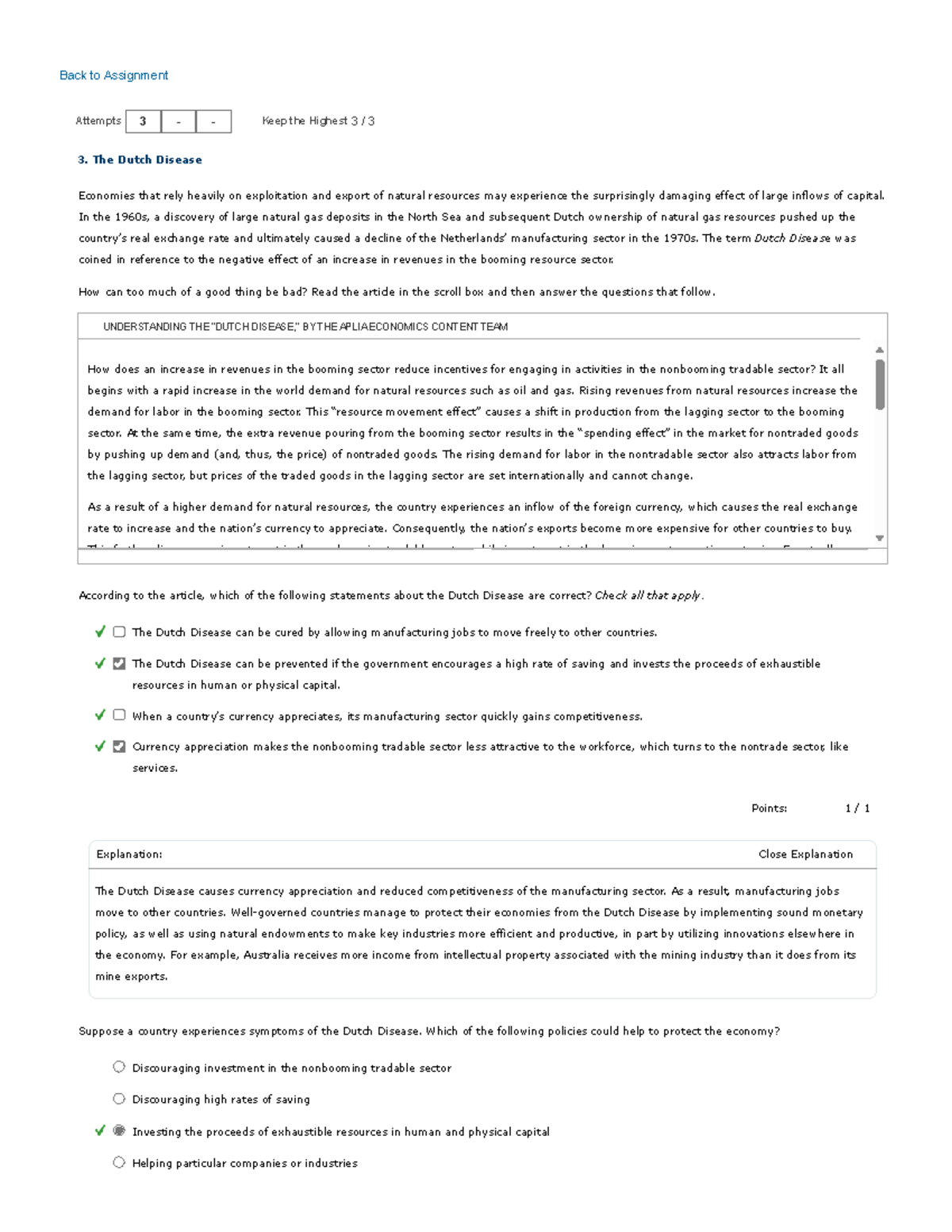 Understanding Dutch Disease: Economic Impacts & Policy Responses - Studocu